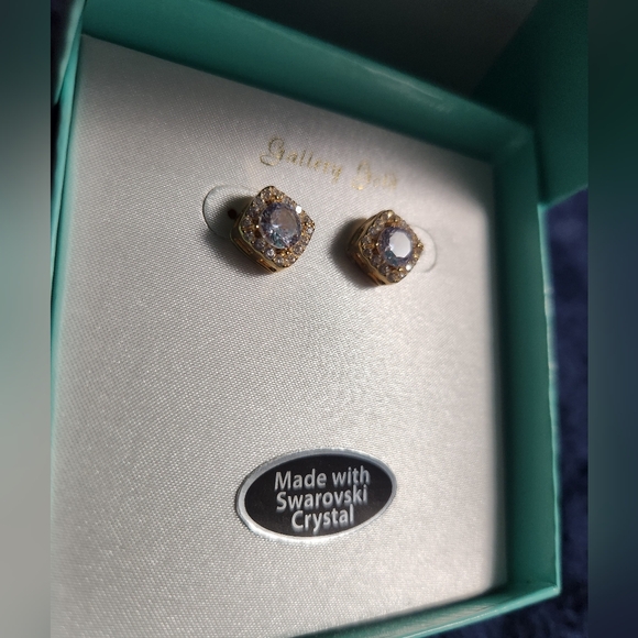 SWAROVSKI CRYSTAL, GENUINE CRYSTAL EARRINGS - Picture 1 of 6